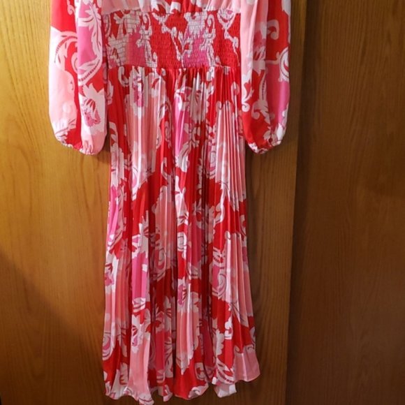 Traffic People Paisley Printed Aurora Midi Dress. Paisley. Damask. Medium/Large. - Picture 13 of 14